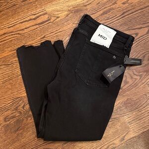 Rag & Bone NWT Black Ankle Skinny mid rise Jeans size 34